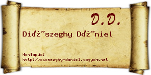 Diószeghy Dániel névjegykártya